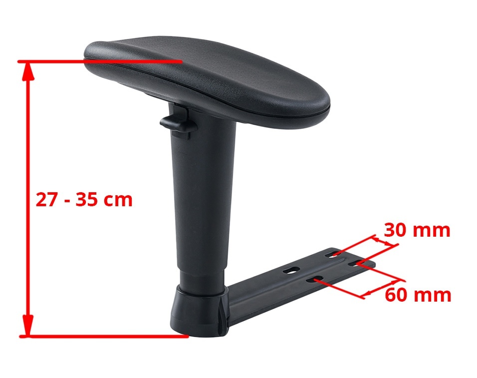 Podłokietniki regulowane 2D do foteli gamingowych obrotowych ZESTAW 2 szt. - obrazek 4