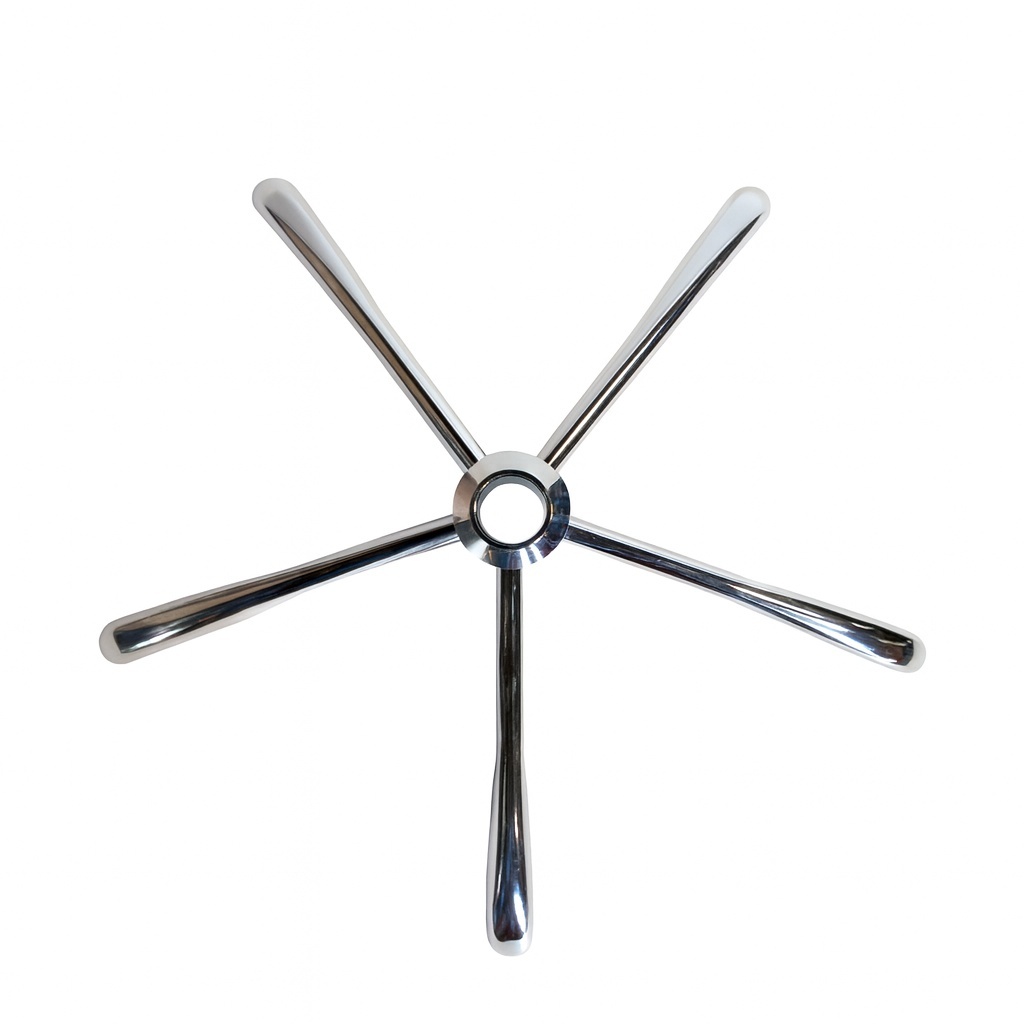 Podstawa krzesła obrotowego metalowa KD 70 cm SILVER - obrazek 2