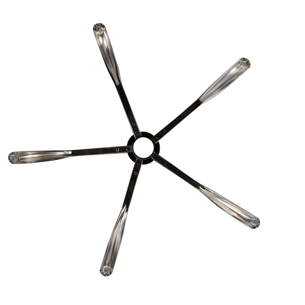 Podstawa krzesła obrotowego metalowa KD 70 cm SILVER - obrazek 3