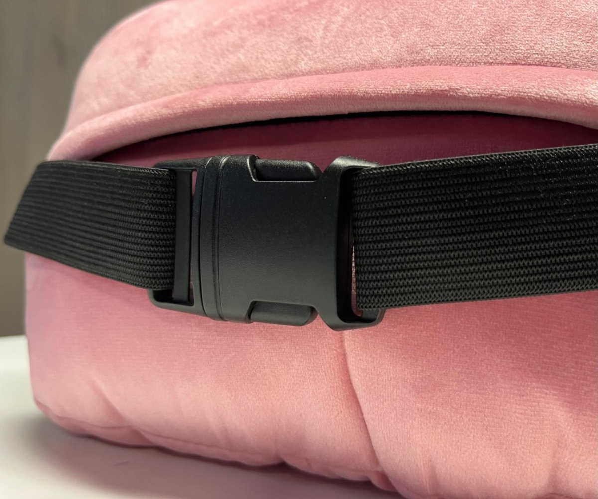 Poduszka zagłówek PINK ALCANTARA H - obrazek 3