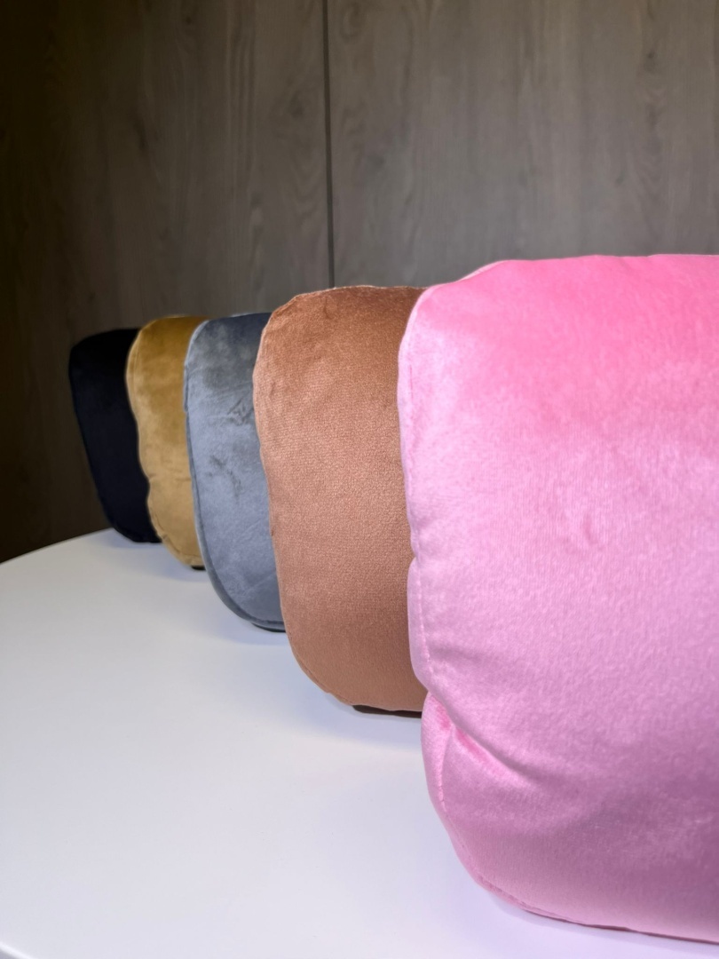 Poduszka zagłówek PINK ALCANTARA H - obrazek 4