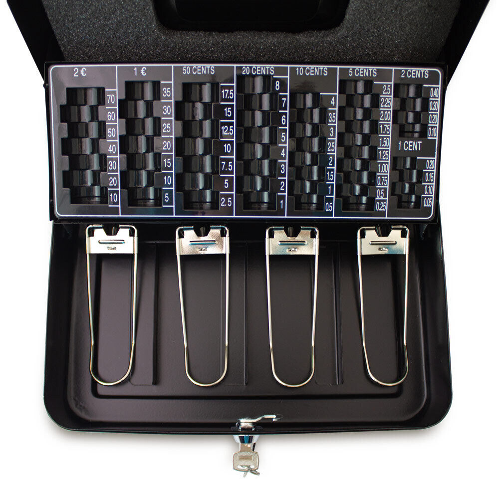 Kasetka na pieniądze Czarna BITUXX 30cm kaseta skrytka na klucz - obrazek 3