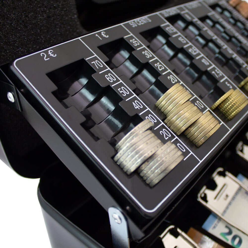 Kasetka na pieniądze Czarna BITUXX 30cm kaseta skrytka na klucz - obrazek 4