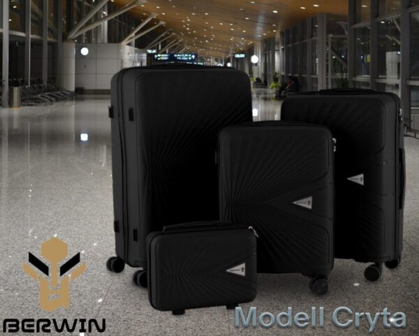 Komplet podróżny 3 walizki XL L M + kosmetyczka twarde TSA 4 kółka lekki