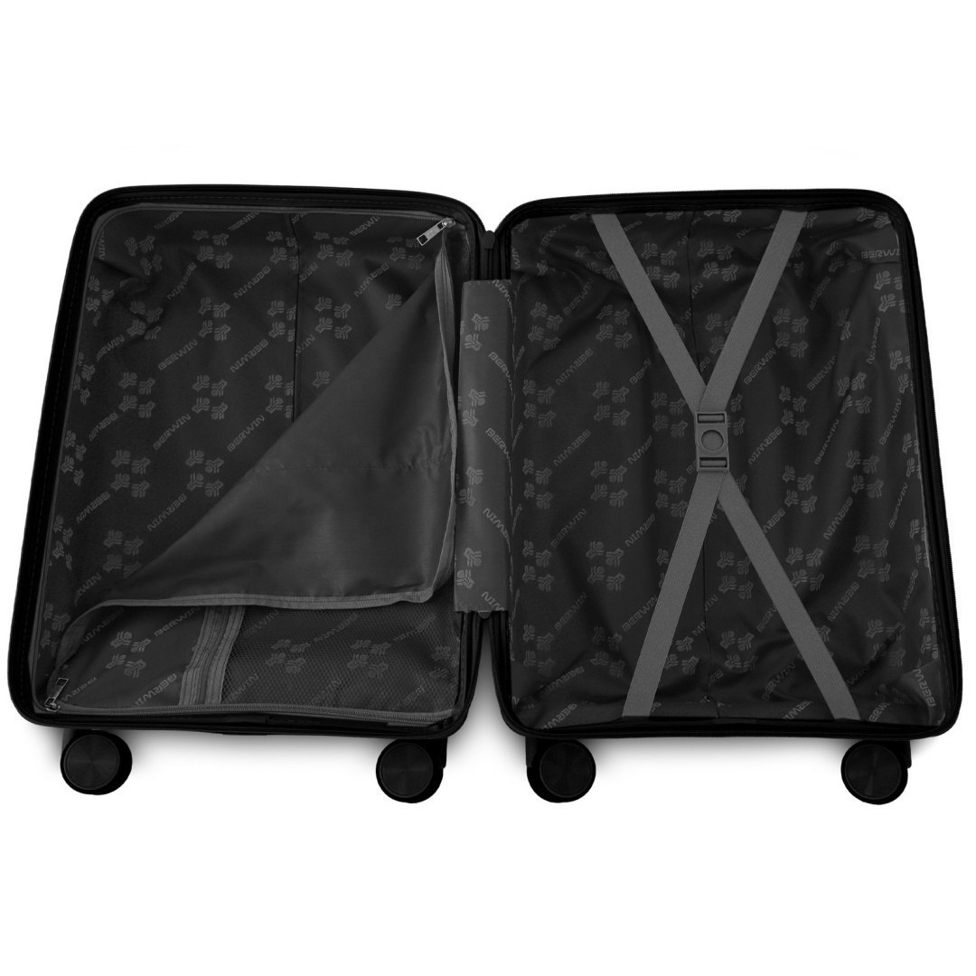 Komplet podróżny 3 walizki XL L M + kosmetyczka twarde TSA 4 kółka lekki - obrazek 3