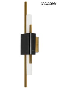 MOOSEE lampa ścienna EVANS czarna / złota