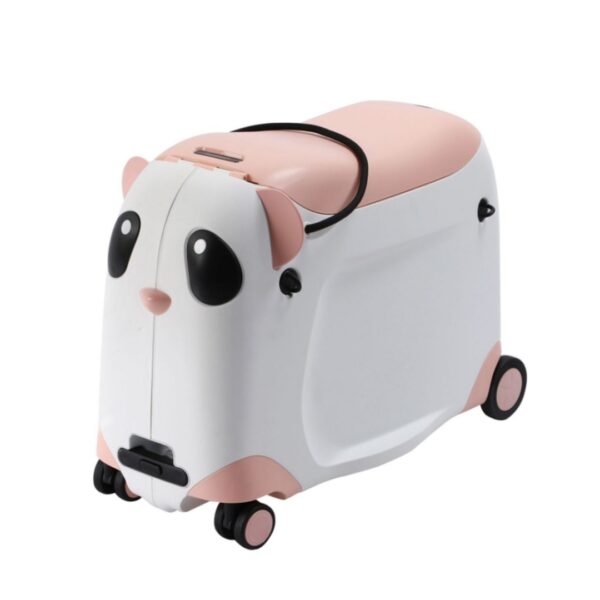 Walizka dziecięca z siedziskiem | Jeździk na kółkach do samolotu morelowa