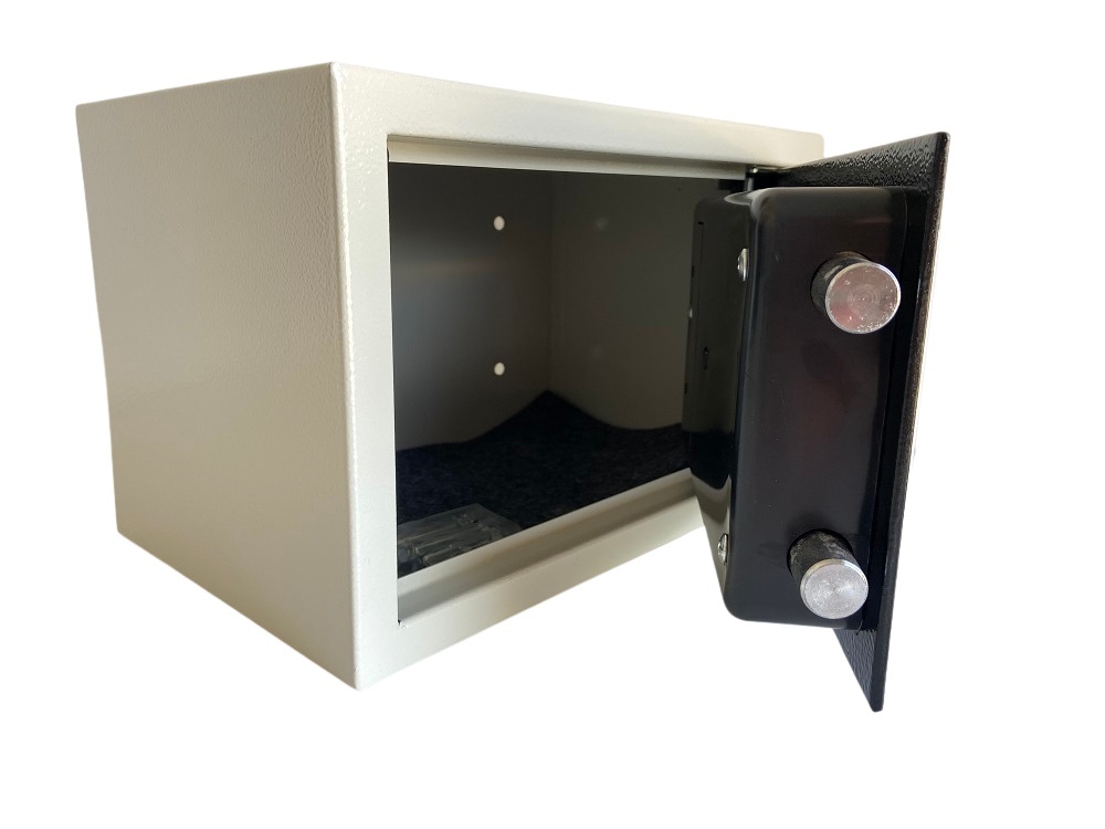 Sejf domowy biurowy na zamek elektroniczny hotelowy kasa 2 klucze w zestawie - obrazek 4