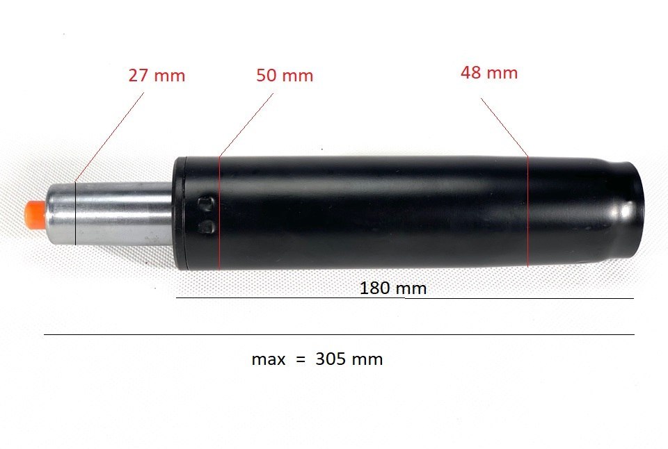 Siłownik fotela 300 mm - skok 100 mm - obrazek 4