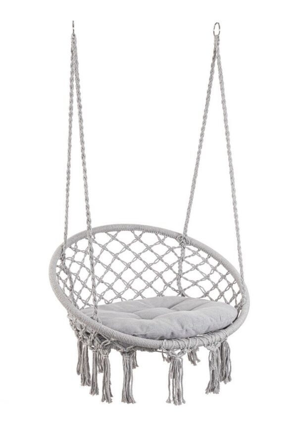 BIZZOTTO fotel wiszący ogrodowy JAVIER    szary