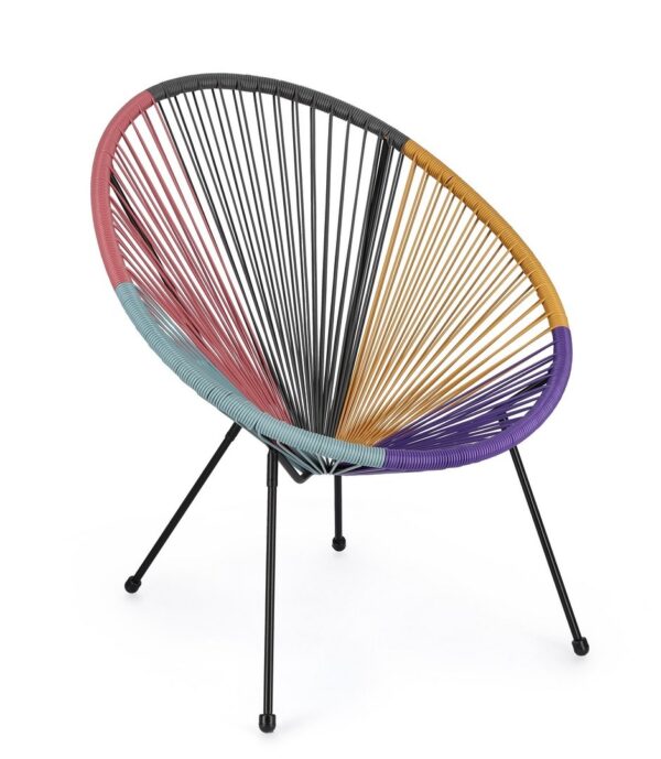 BIZZOTTO krzesło ogrodowe PARKER wielokolorowe