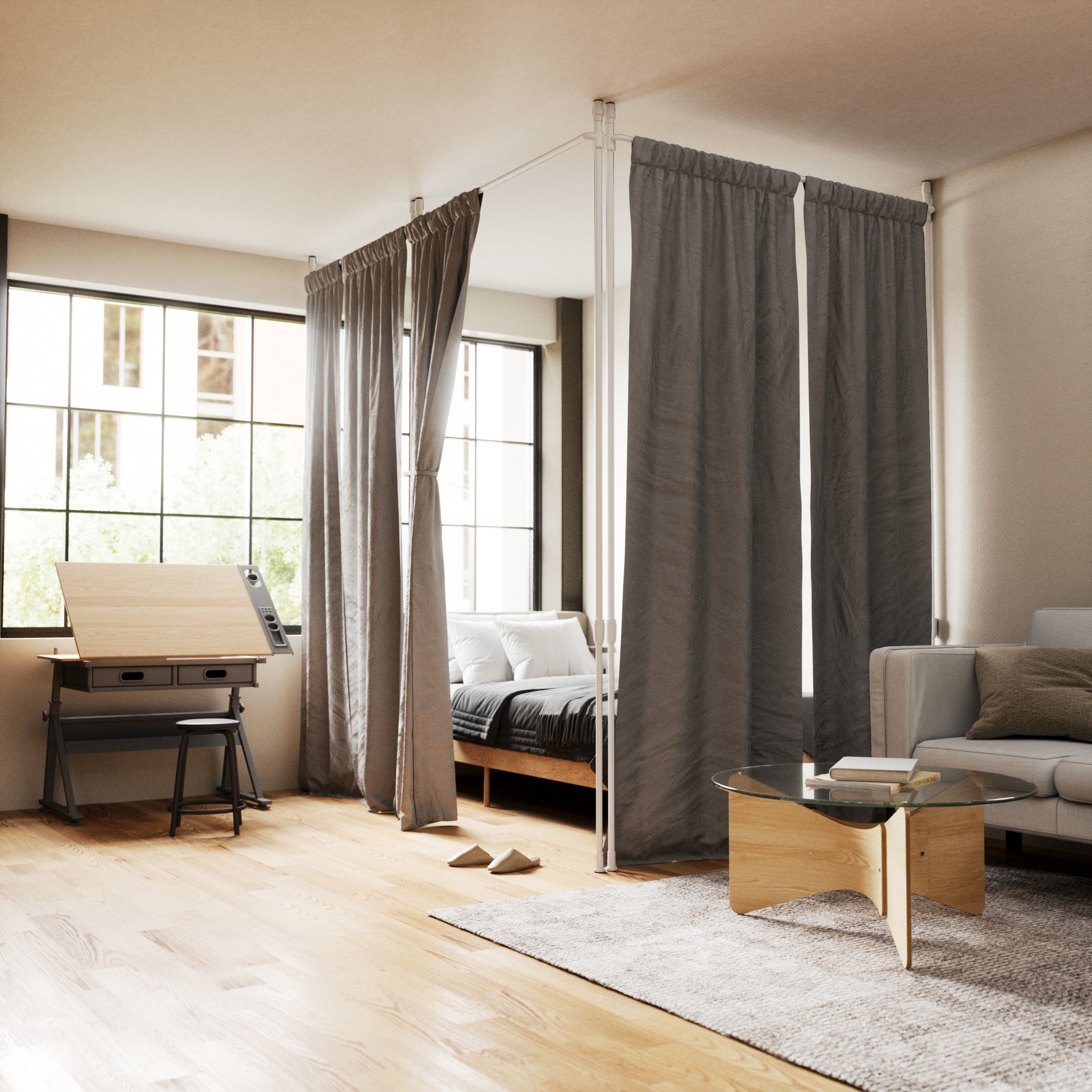 UMBRA karnisz ANYWHERE biały - obrazek 3