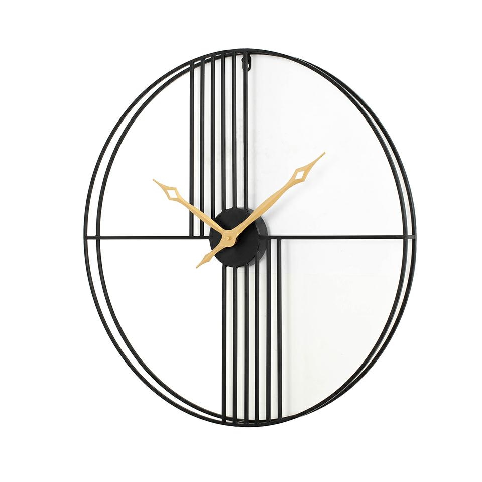 KARE zegar STRINGS 60 czarno-złoty - obrazek 2