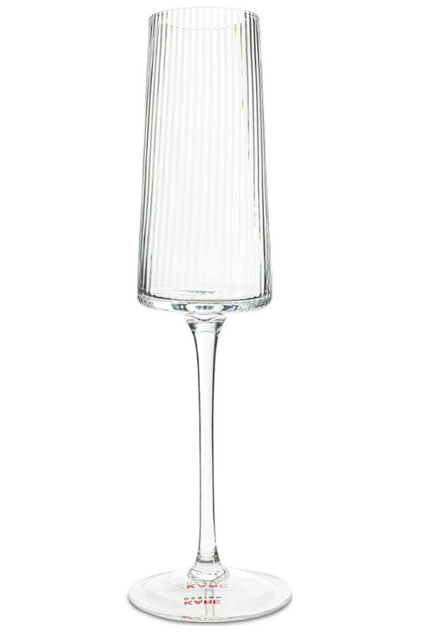 KARE kieliszek do szampana RIFFLE 215 ml transparentny