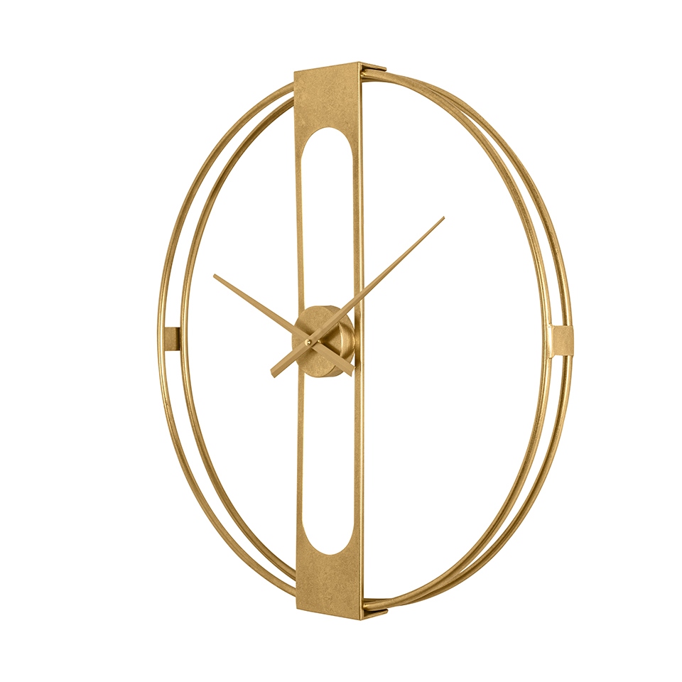 KARE zegar CLIP 60 złoty - obrazek 2