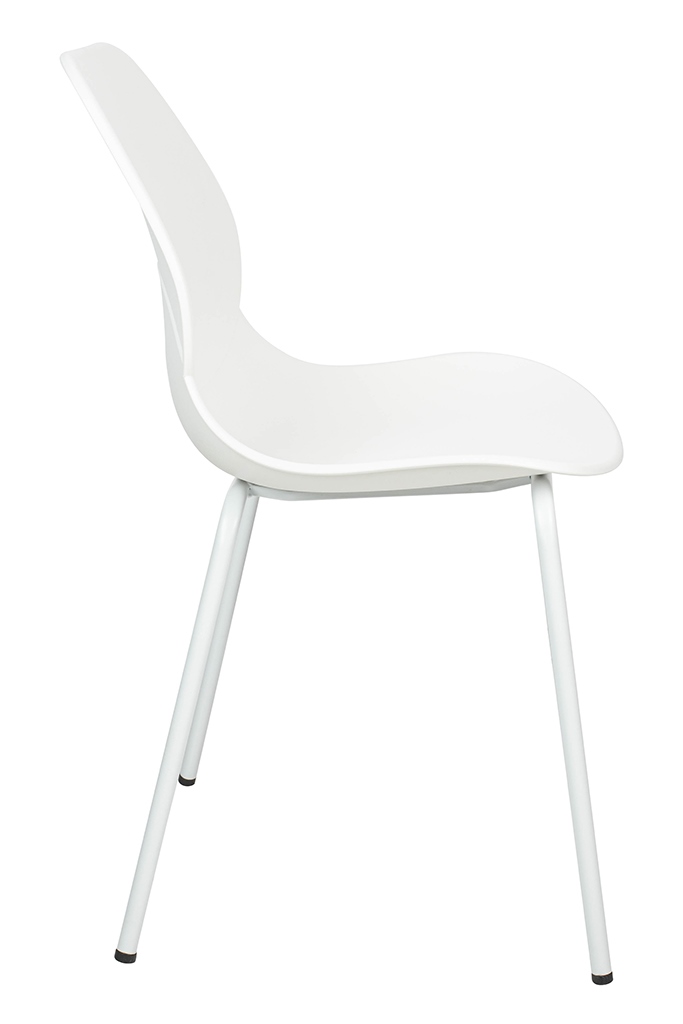 Krzesło ARIA białe - polipropylen, metal - obrazek 2
