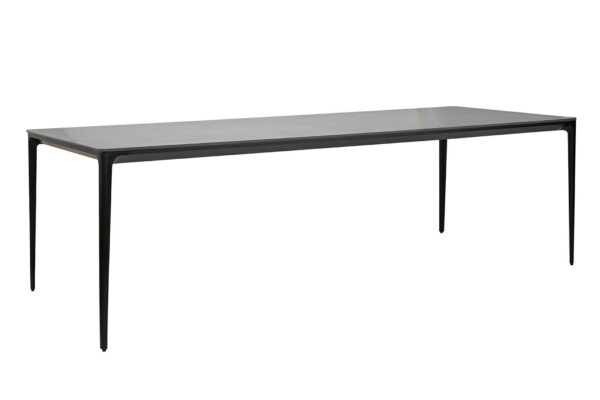 Stół SLIM 240x100 czarny - ceramiczny marmur, aluminium