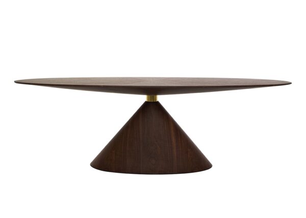 Stół UFO 240 brązowy, naturalny fornir