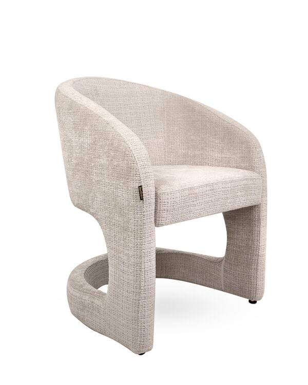 MaMaison krzesło SHELLY beżowe