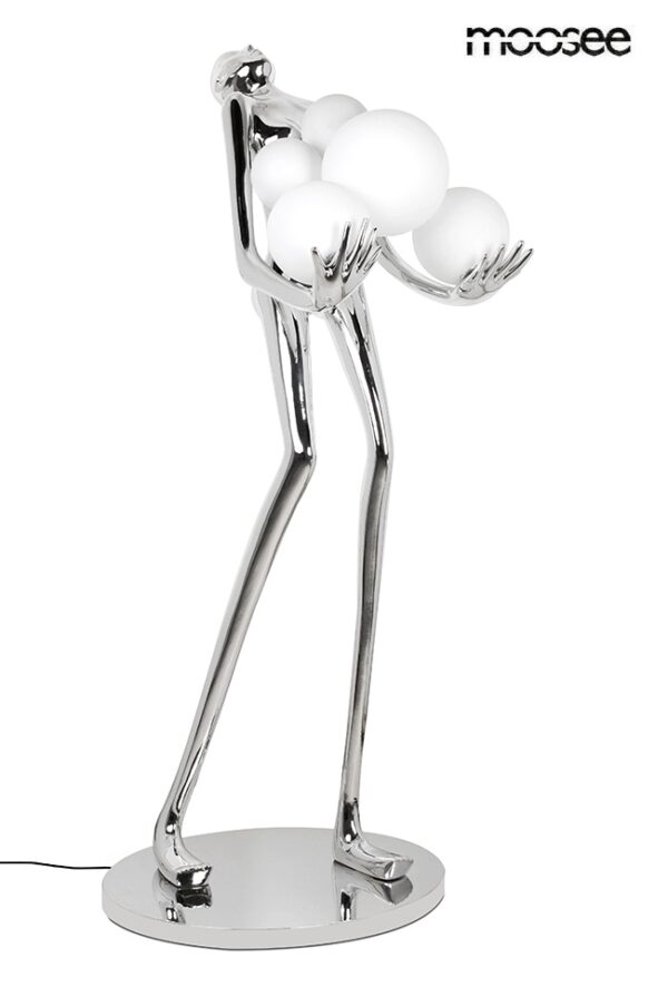 MOOSEE lampa podłogowa HUMAN SILVER       PREMIUM