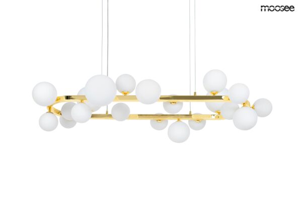 MOOSEE lampa wisząca ALURE OVAL 120       złota/mleczna