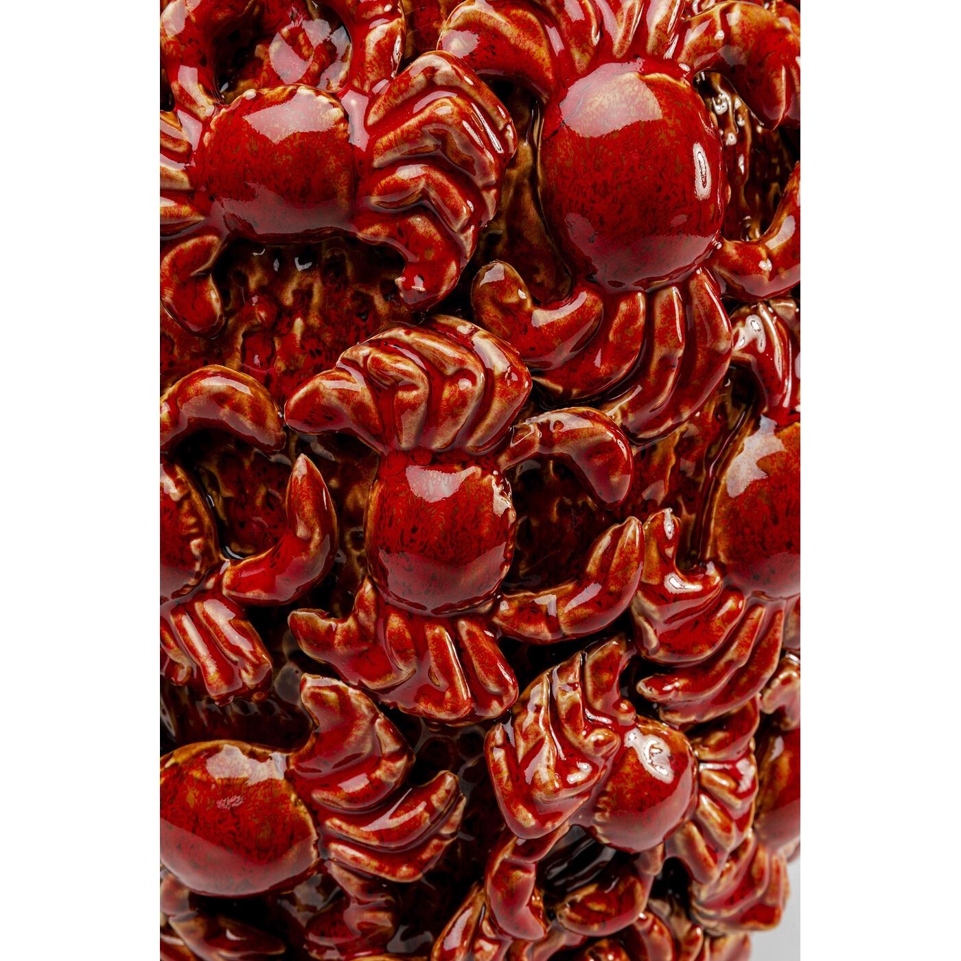 KARE wazon dekoracyjny CRABS 39 cm czerwony - obrazek 2