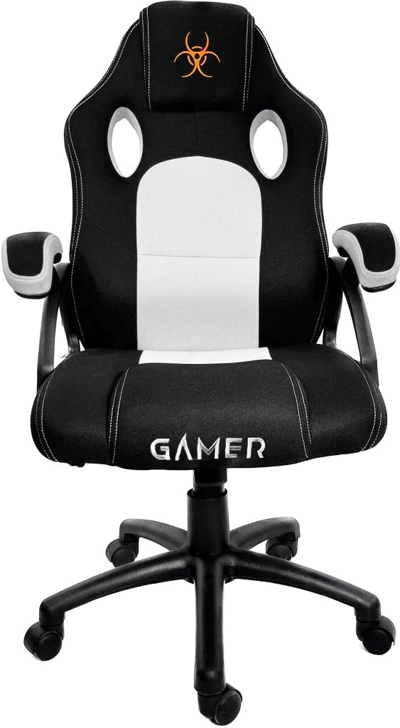 Fotel obrotowy do biurka CARRERA M WHITE FABRIC