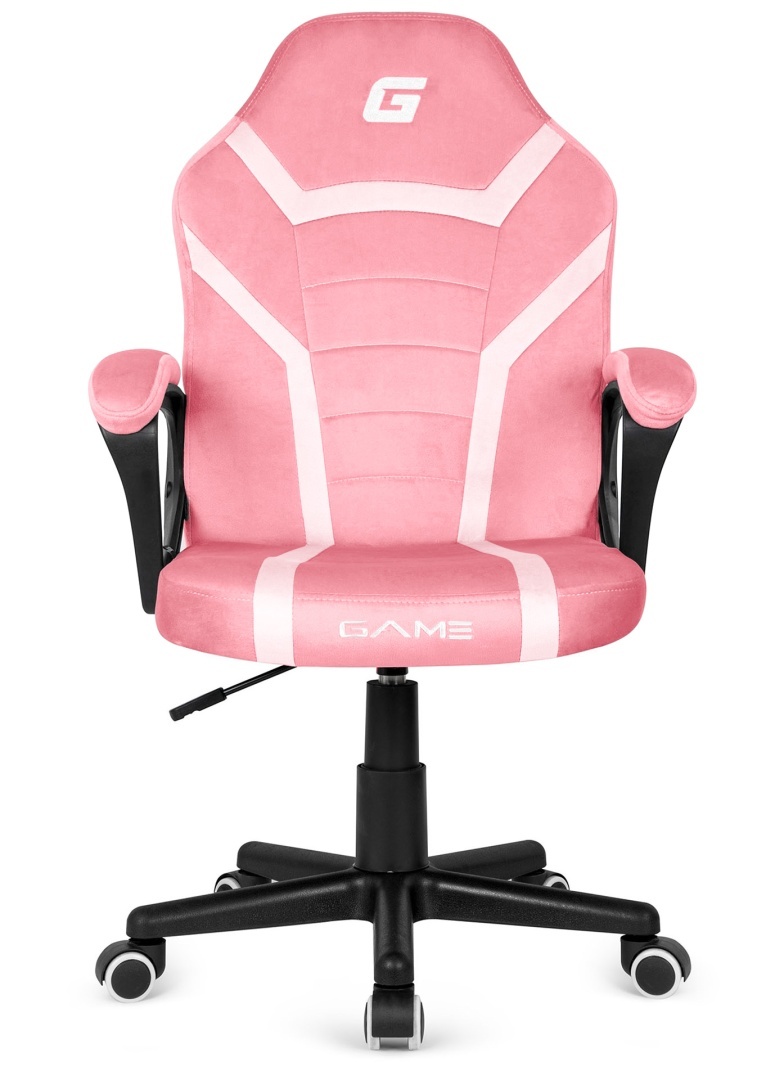 Fotel obrotowy do biurka MARIO ALCANTARA PINK + WHITE - obrazek 2