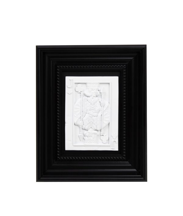 Obraz SHP JACK biały / czarna rama