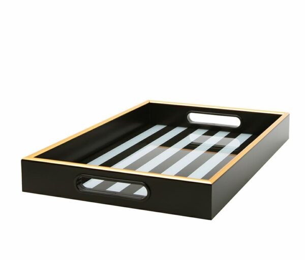 Taca dekoracyjna SHP GRAND biało-czarna