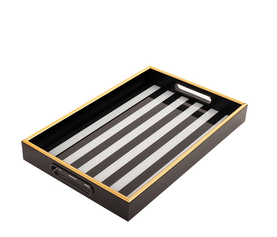 Taca dekoracyjna SHP GRAND biało-czarna - obrazek 3