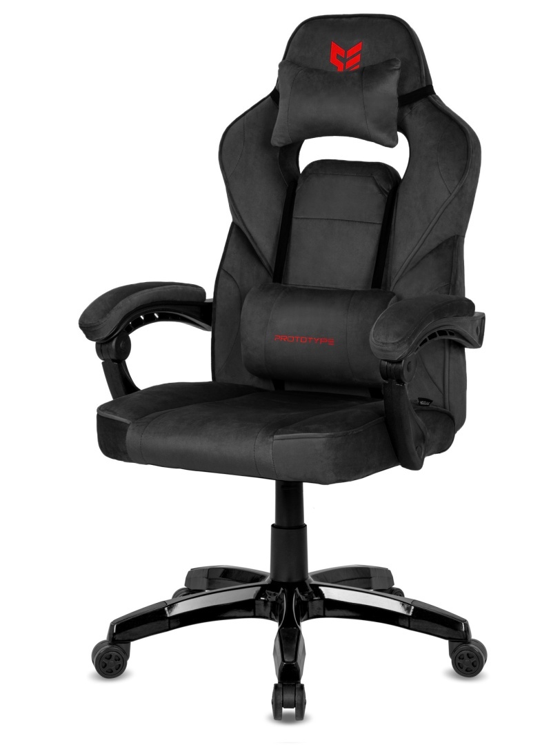 Fotel obrotowy do biurka TITAN BLACK ALCANTARA BASIC - obrazek 3