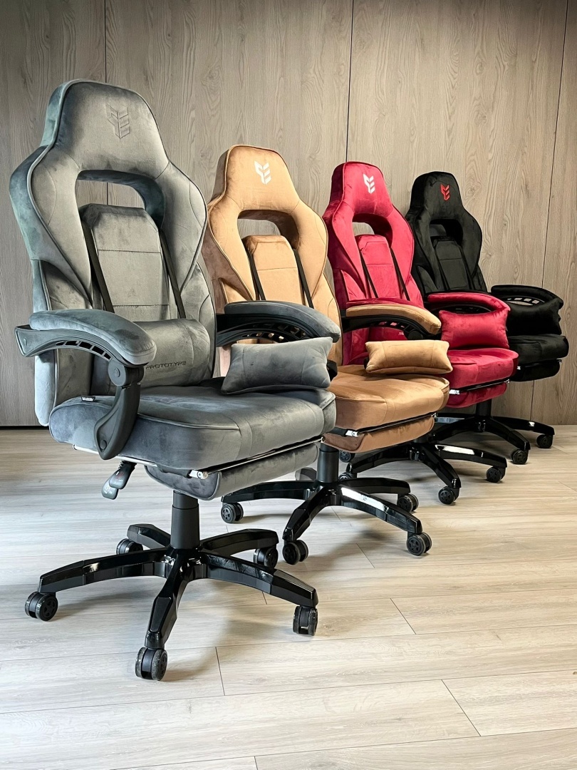 Fotel obrotowy do biurka TITAN GREEN ALCANTARA BASIC - obrazek 2