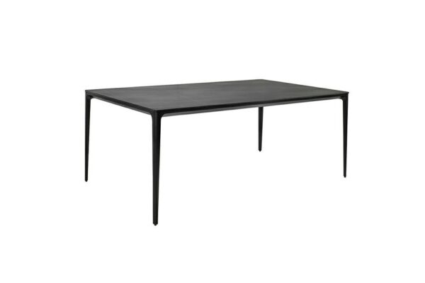 Stół SLIM 140x80 czarny - ceramiczny      marmur, aluminium