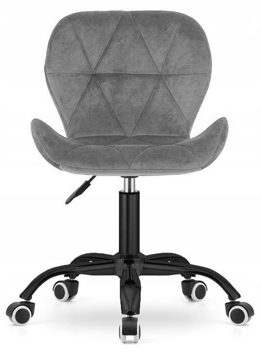 Krzesło obrotowe VASTO OFFICE VELVET DARK GREY SMOKE - obrazek 2