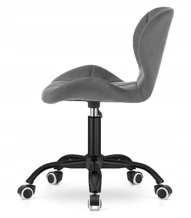 Krzesło obrotowe VASTO OFFICE VELVET DARK GREY SMOKE - obrazek 3