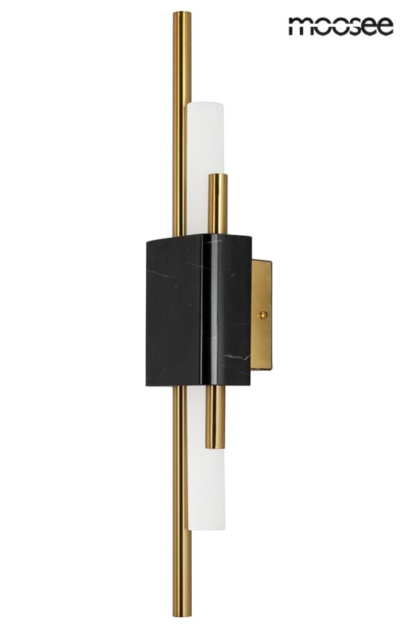 MOOSEE lampa ścienna EVANS czarna / złota