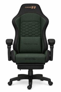 Fotel obrotowy gamingowy DIAVEL PRO FABRIC GREEN XL