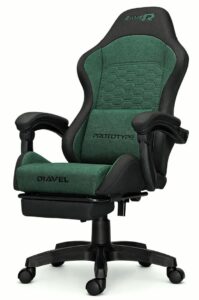 Fotel obrotowy gamingowy DIAVEL PRO FABRIC GREEN XL