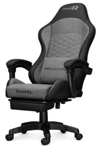 Fotel obrotowy gamingowy DIAVEL PRO FABRIC GREY XL