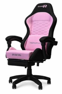 Fotel obrotowy gamingowy DIAVEL PRO FABRIC PINK XL