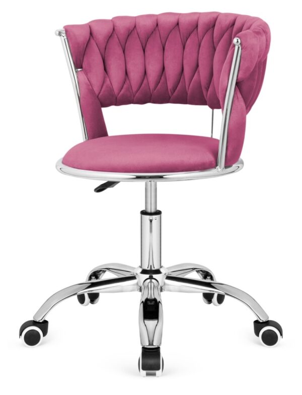 Krzesło obrotowe warkocz TRECCIA OFFICE PURPLE VELVET