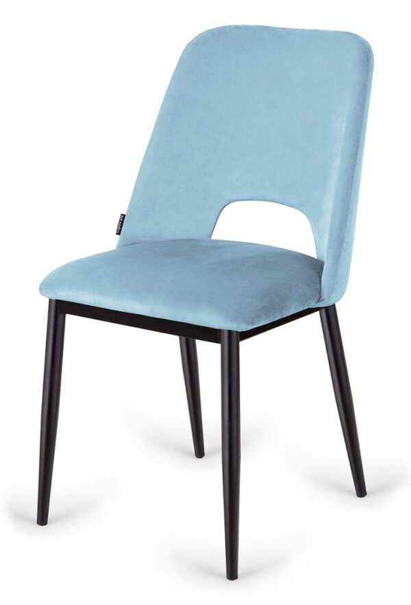 Krzesło tapicerowane GOTI LIGHT BLUE VELVET