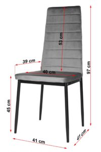 Krzesło tapicerowane VALVA CARO VELVET GREEN GOLD