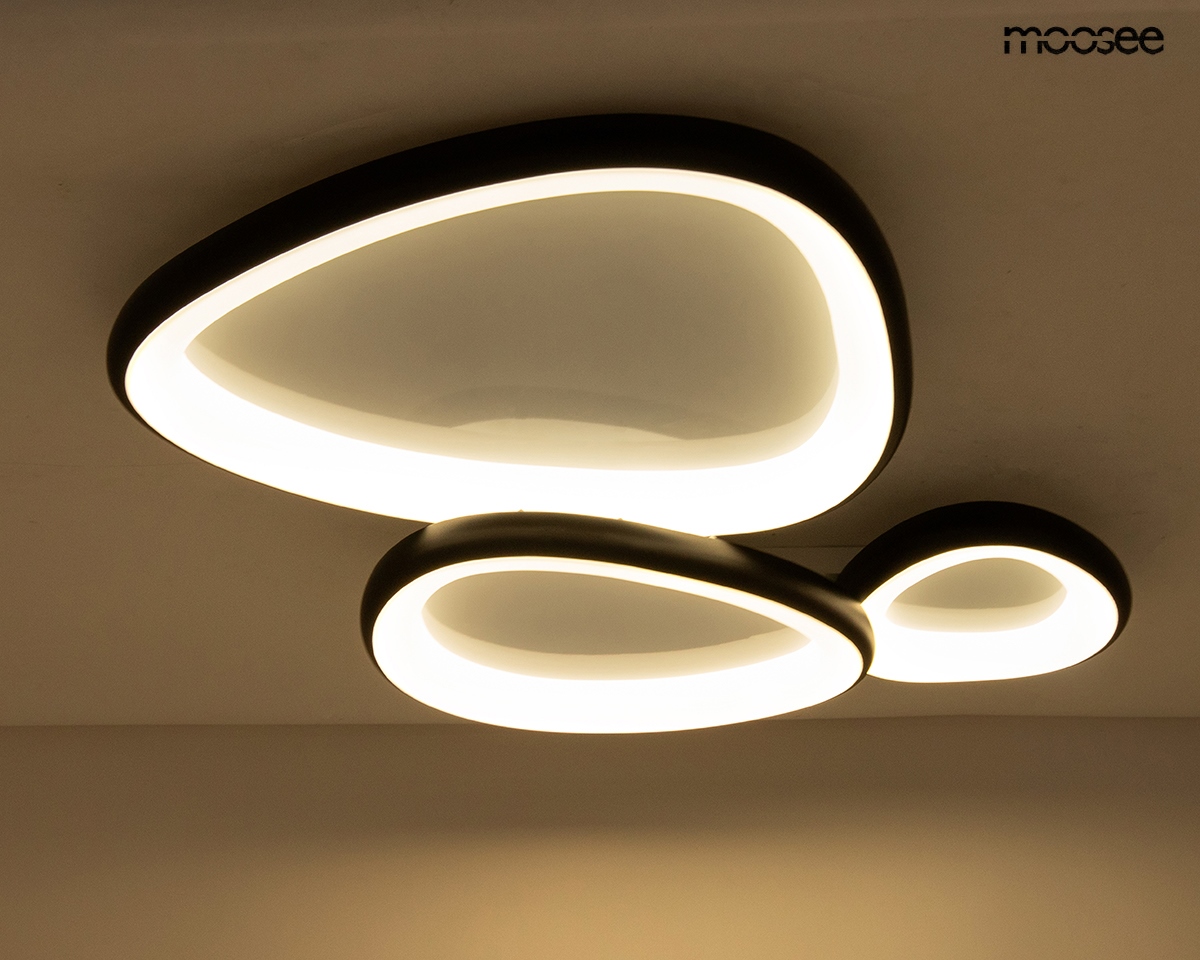 MOOSEE lampa sufitowa / plafon AREA 3 czarna - obrazek 2