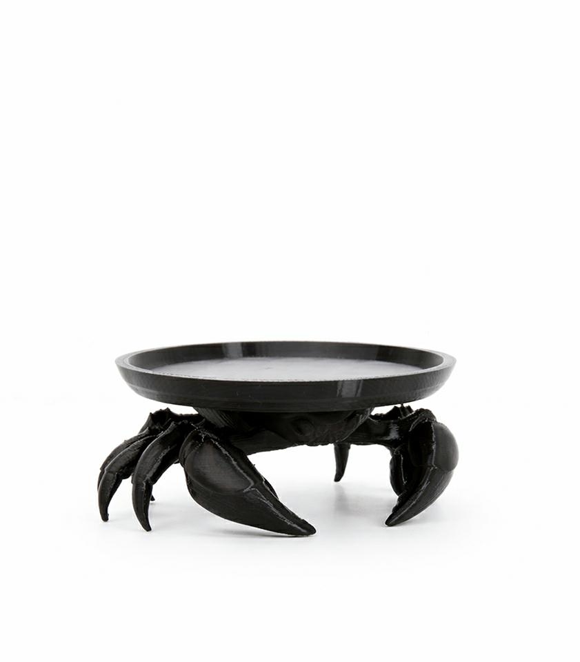 Taca dekoracyjna SHP CRAB czarna