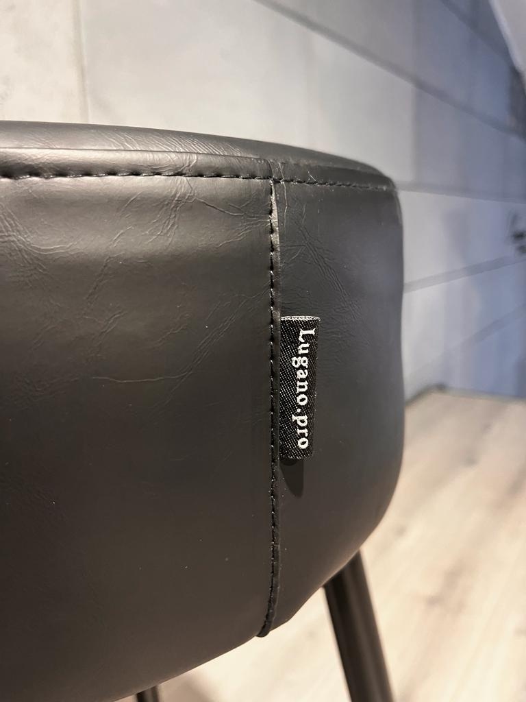 Krzesło barowe ASTI AVA BLACK PU hoker BAR - obrazek 4