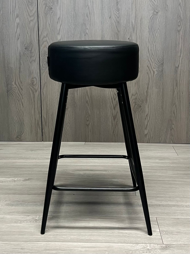 Krzesło barowe ASTI AVA BLACK PU hoker BAR - obrazek 2