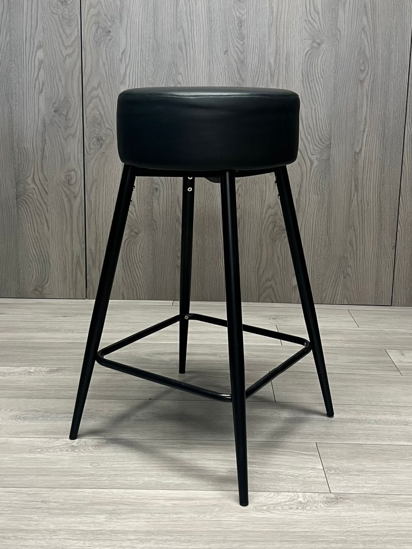 Krzesło barowe ASTI AVA BLACK PU hoker BAR - obrazek 3