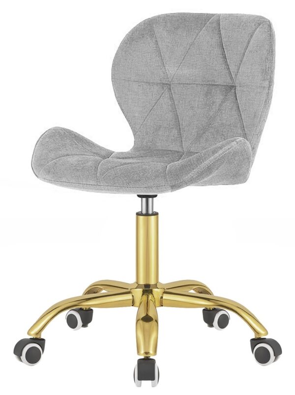 Krzesło obrotowe VASTO OFFICE FABRIC GREY GOLD